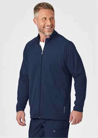 Wink Scrubs Wink Layers Men's Fleece Solid Scrub Jacket