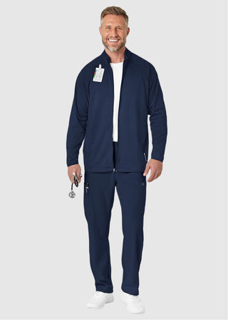 Wink Scrubs Wink Layers Men's Fleece Solid Scrub Jacket