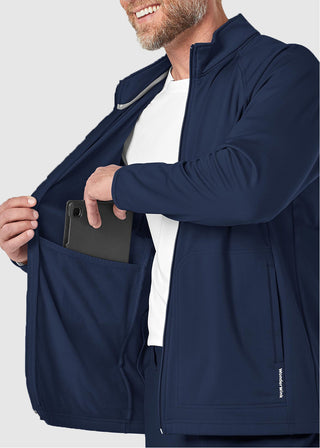 Wink Scrubs Wink Layers Men's Fleece Solid Scrub Jacket