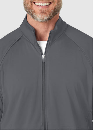 Wink Scrubs Wink Layers Men's Fleece Solid Scrub Jacket