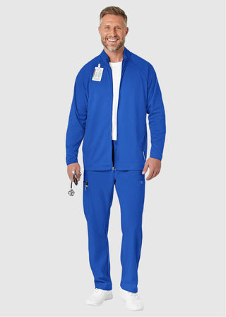 Wink Scrubs Wink Layers Men's Fleece Solid Scrub Jacket