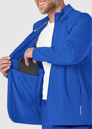 Wink Scrubs Wink Layers Men's Fleece Solid Scrub Jacket