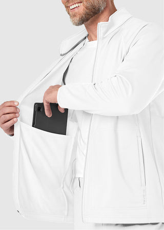 Wink Scrubs Wink Layers Men's Fleece Solid Scrub Jacket