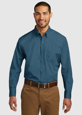 Port Authority Men Long Sleeve Carefree Poplin Shirt