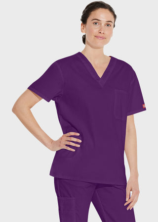 Free Embroidery Unisex V-Neck Nursing Scrub Top