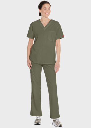 Free Embroidery Unisex V-Neck Nursing Scrub Top
