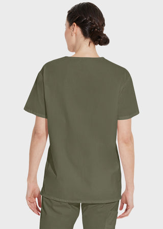 Free Embroidery Unisex V-Neck Nursing Scrub Top