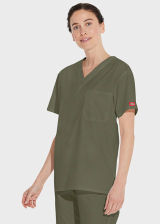 Free Embroidery Unisex V-Neck Nursing Scrub Top