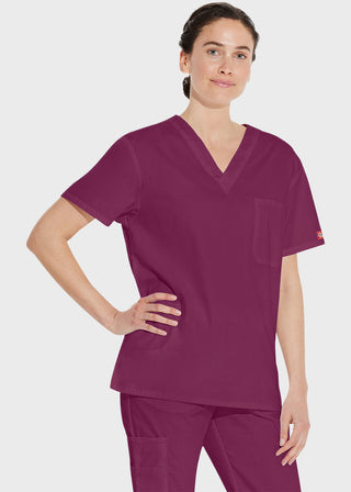 Free Embroidery Unisex V-Neck Nursing Scrub Top