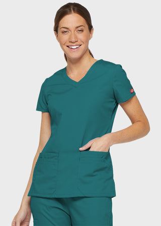 Dickies EDS Signature Women's Jr. Fit V-Neck Scrub Top