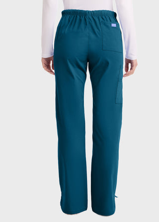 Dickies EDS Women's Missy Fit Mid-Rise Drawstring Cargo Scrub Pant