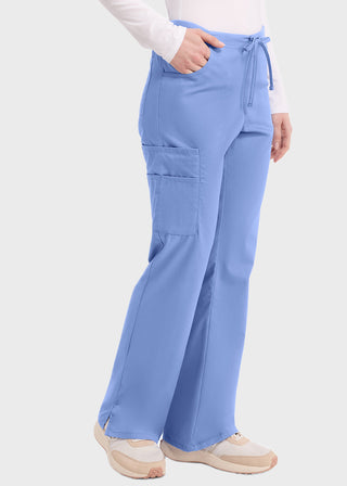 Dickies EDS Women's Missy Fit Mid-Rise Drawstring Cargo Scrub Pant