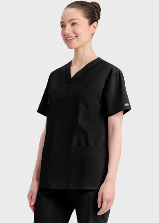 Free Embroidery Women's V-Neck Classic Fit Scrub Top