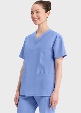 Free Embroidery Women's V-Neck Classic Fit Scrub Top