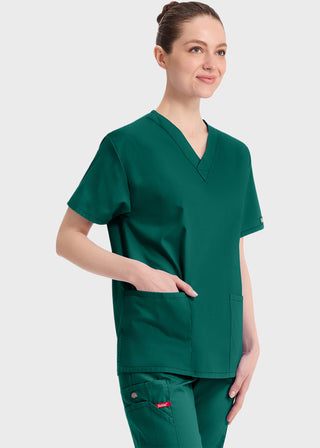 Free Embroidery Women's V-Neck Classic Fit Scrub Top