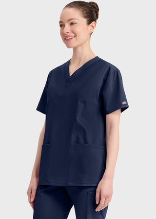 Free Embroidery Women's V-Neck Classic Fit Scrub Top