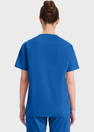 Free Embroidery Women's V-Neck Classic Fit Scrub Top