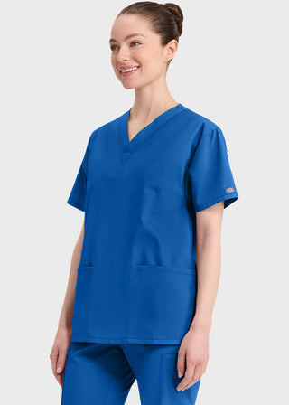 Free Embroidery Women's V-Neck Classic Fit Scrub Top