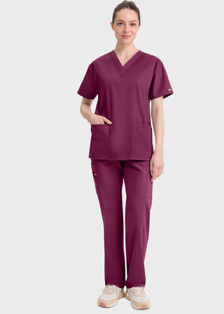 Free Embroidery Women's V-Neck Classic Fit Scrub Top