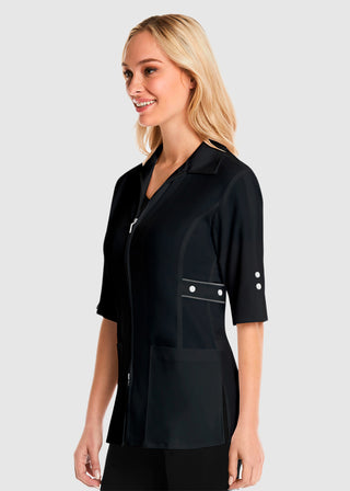 Maevn Women's Contrast Trim Smart Lab Jacket