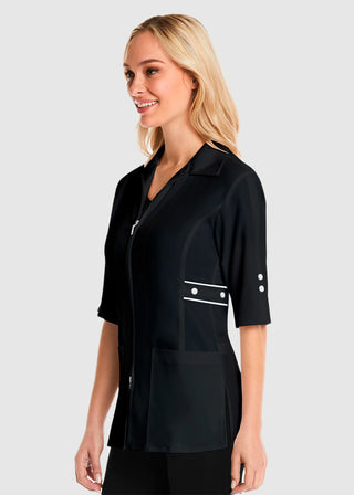 Maevn Women's Contrast Trim Smart Lab Jacket