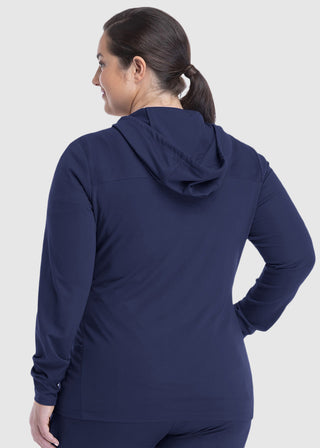 Maevn Women's Hooded Zip Front Jacket