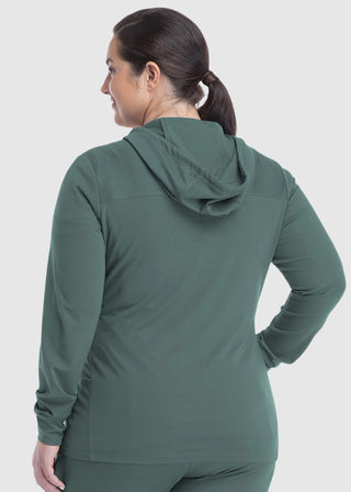 Maevn Women's Hooded Zip Front Jacket