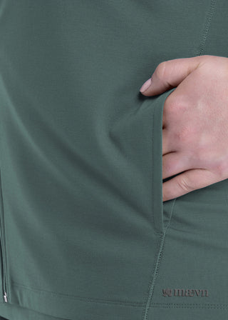 Maevn Women's Hooded Zip Front Jacket