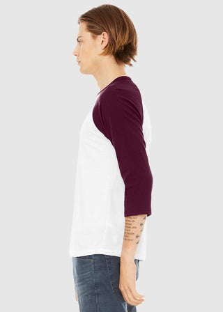 BELLA CANVAS Unisex Quarter Sleeve Baseball Tee