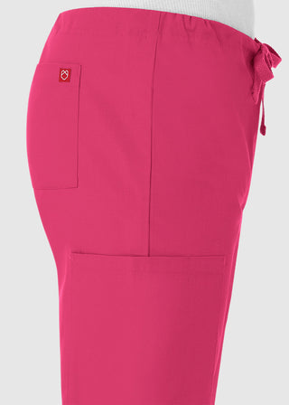 Maevn Red Panda Unisex Drawstring Straight Leg Scrub Petite Pant