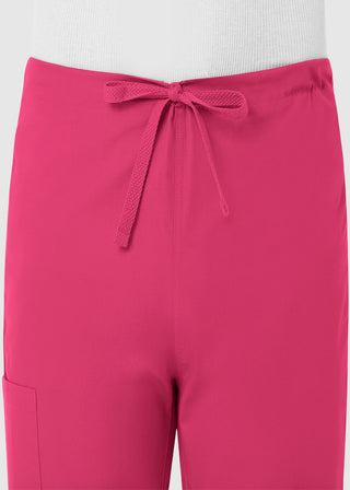 Maevn Red Panda Unisex Drawstring Straight Leg Scrub Petite Pant