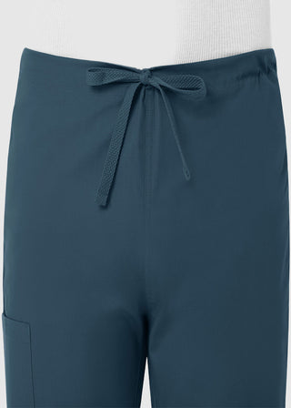 Maevn Red Panda Unisex Drawstring Straight Leg Scrub Petite Pant