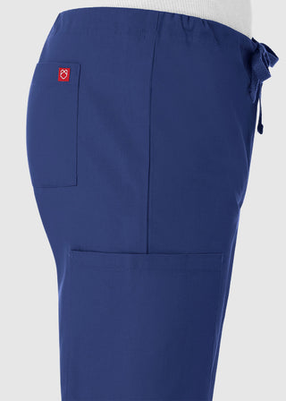 Maevn Red Panda Unisex Drawstring Straight Leg Scrub Petite Pant