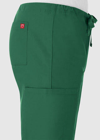 Maevn Red Panda Unisex Drawstring Straight Leg Scrub Petite Pant