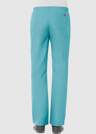 Maevn Red Panda Unisex Drawstring Straight Leg Scrub Petite Pant