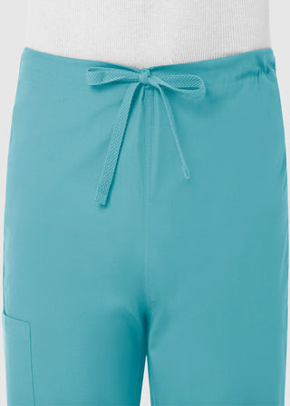 Maevn Red Panda Unisex Drawstring Straight Leg Scrub Petite Pant