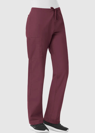 Maevn Red Panda Unisex Drawstring Straight Leg Scrub Petite Pant