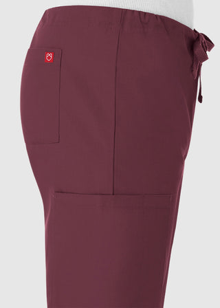 Maevn Red Panda Unisex Drawstring Straight Leg Scrub Petite Pant