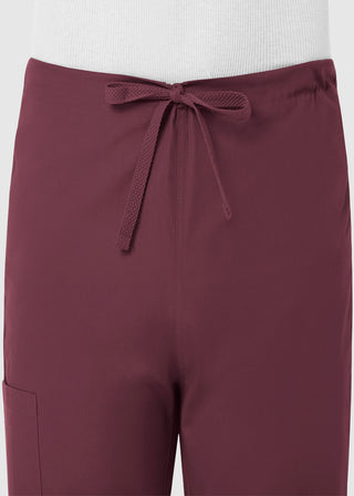 Maevn Red Panda Unisex Drawstring Straight Leg Scrub Petite Pant