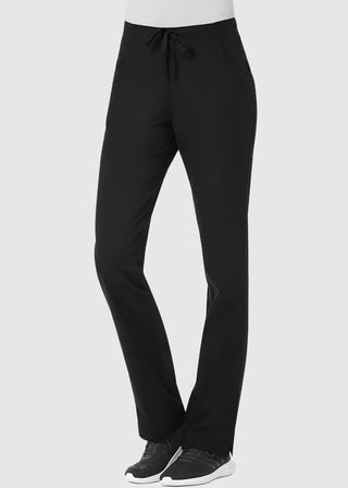 Maevn Red Panda Women's Half Elastic Waist Straight Leg Pant