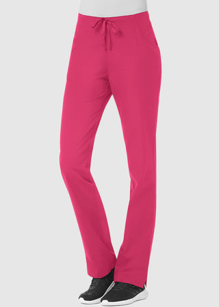 Maevn Red Panda Women's Half Elastic Waist Straight Leg Pant