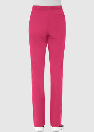 Maevn Red Panda Women's Half Elastic Waist Straight Leg Pant