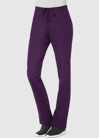 Maevn Red Panda Women's Half Elastic Waist Straight Leg Tall Pant