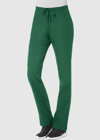 Maevn Red Panda Women's Half Elastic Waist Straight Leg Tall Pant