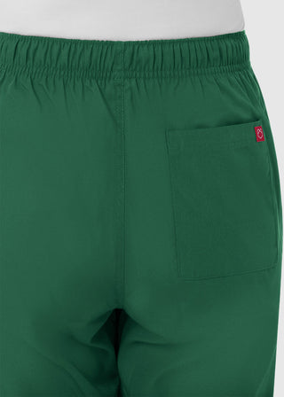 Maevn Red Panda Women's Half Elastic Waist Straight Leg Pant