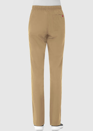 Maevn Red Panda Women's Half Elastic Waist Straight Leg Pant