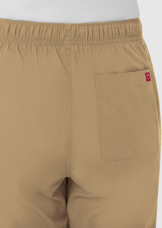 Maevn Red Panda Women's Half Elastic Waist Straight Leg Pant