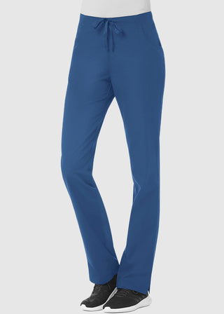 Maevn Red Panda Women's Half Elastic Waist Straight Leg Pant