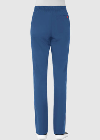 Maevn Red Panda Women's Half Elastic Waist Straight Leg Pant