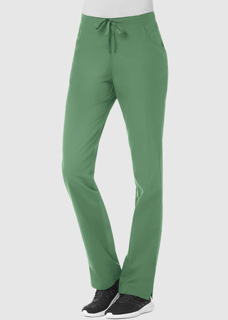 Maevn Red Panda Women's Half Elastic Waist Straight Leg Tall Pant